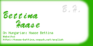 bettina haase business card